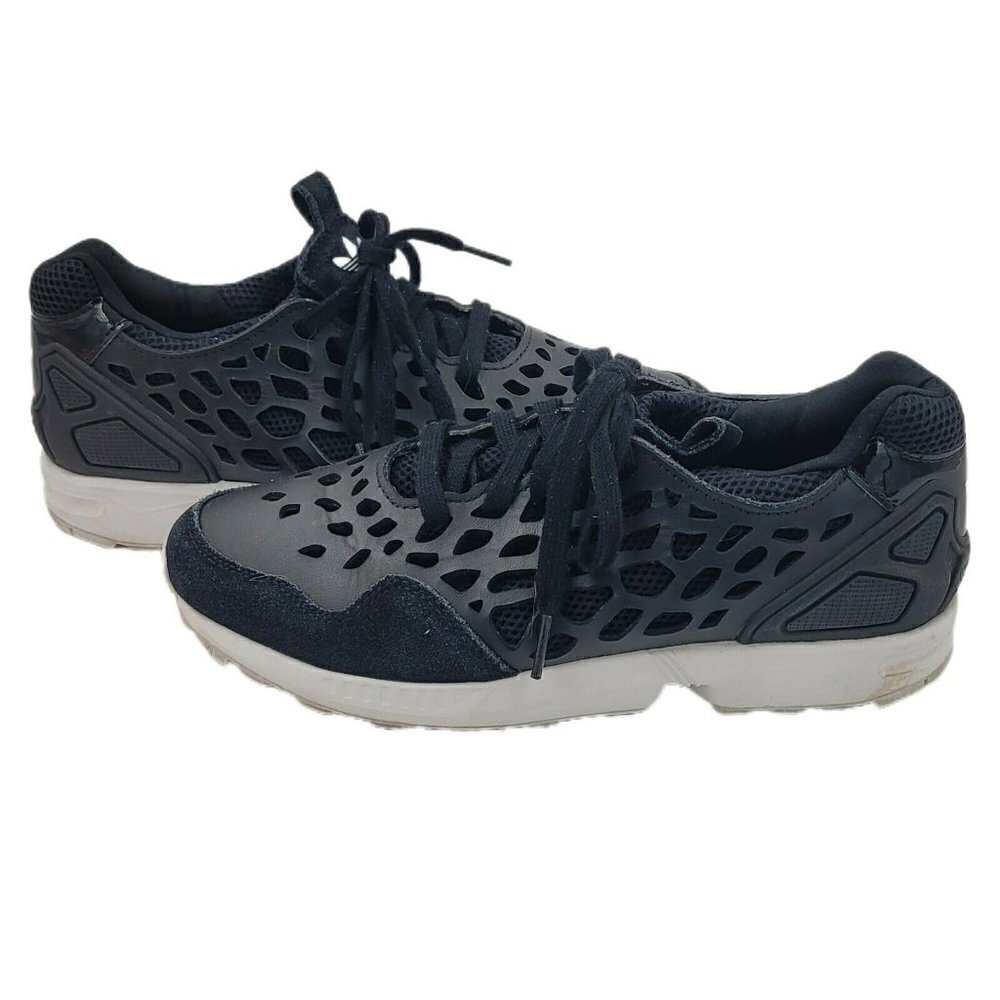 Adidas ZX Flux Lace Black Lace-Up Sneakers Women's Shoe Size 7.5